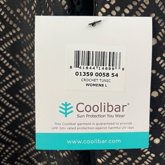 Coolibar Black Tunic Dress Women's Large - Picture 4 of 12